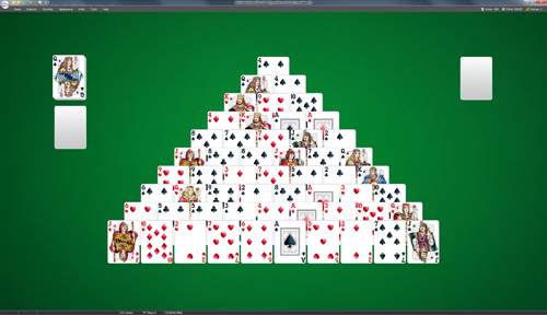 Pyramid Two Decks Solitaire